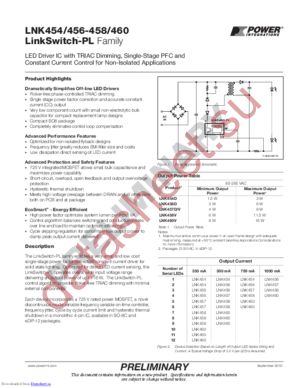 LNK454D datasheet  