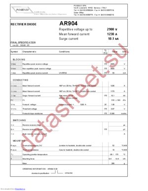 AR904S29 datasheet  