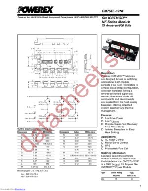 CM75TL-12NF datasheet  