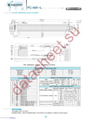 PC4001-L datasheet  