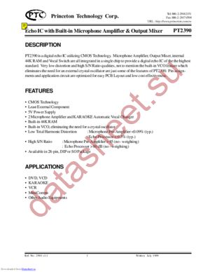 PT2390 datasheet  