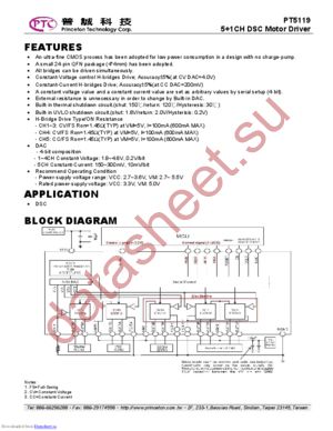 PT5119-QF datasheet  