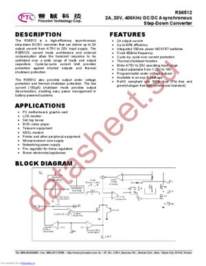 RS6512-ADSP datasheet  