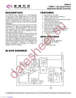 RS8016-ADFP datasheet  