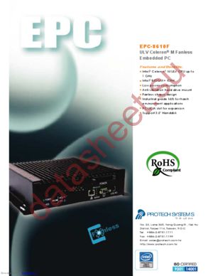 EPC-8610F datasheet  