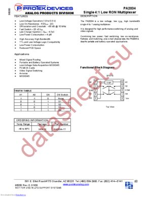 PA2034T7 datasheet  