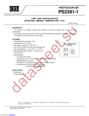 PS2381-1Y-L-AX datasheet  