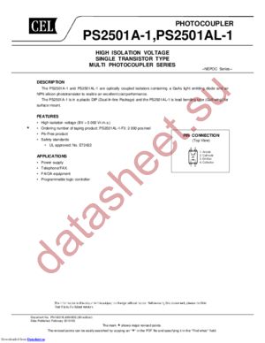 PS2501AL-1-F3-L-A datasheet  