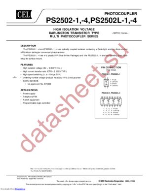 PS2502L-1-E3-K datasheet  