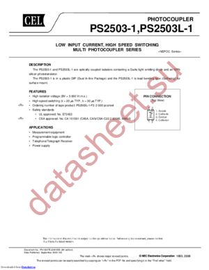 PS2503-1-M-A datasheet  