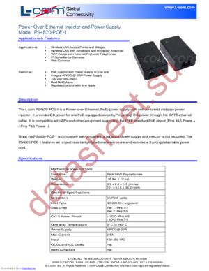 PS4820-POE-1 datasheet  