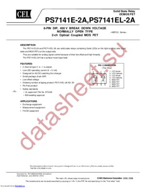 PS7141EL-2A-E3-A datasheet  