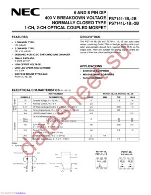 PS7141L-2B-E4 datasheet  