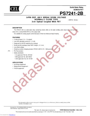 PS7241-2B-F3 datasheet  