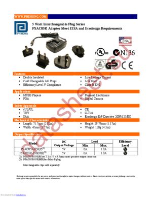 PSAC05R-050(MB)-R datasheet  