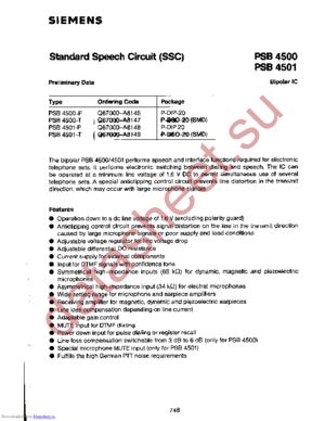 PSB4501T datasheet  