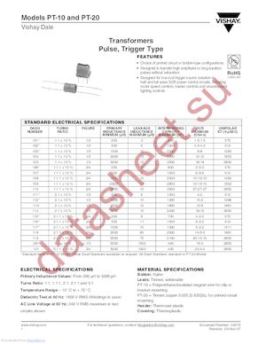 PT020BJ119 datasheet  