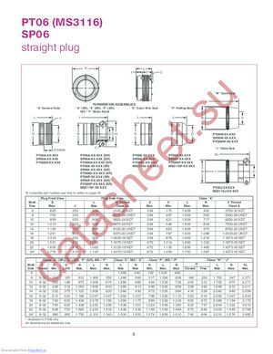 PT06A-14-18SW(SR) datasheet  