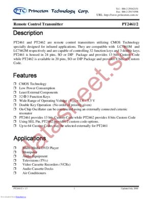 PT2461-101 datasheet  