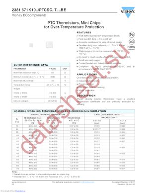 PTCSC10T101DBE datasheet  
