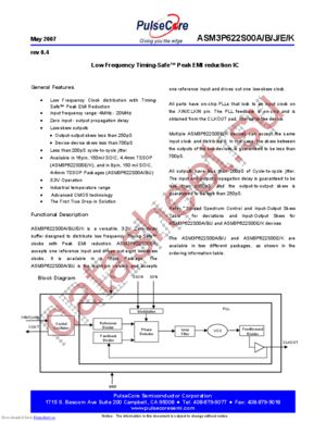 ASM3P622S00EF-16-ST datasheet  