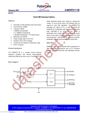 ASM3P2111B datasheet  