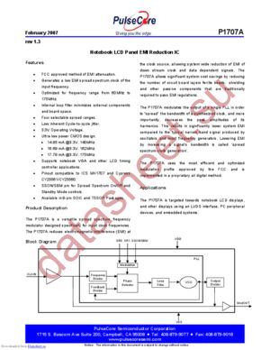 P1707A datasheet  