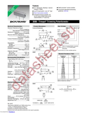 3006Y-1-504LF datasheet  