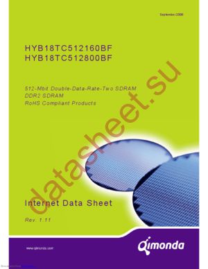 HYB18TC512800BF-3.7 datasheet  