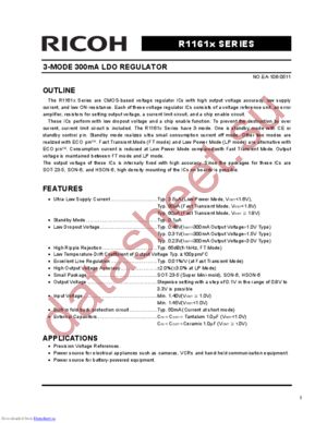 R1161D282B5 datasheet  