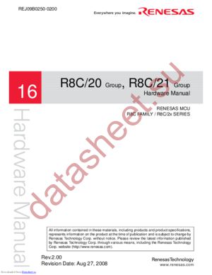 R5F21206JFP datasheet  