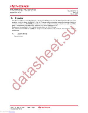 R5F21226DFP datasheet  