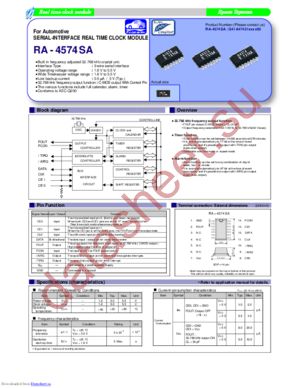 RA-4574SA:B3 ROHS datasheet  