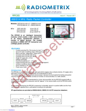 RPC3G datasheet  