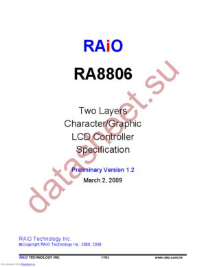 RA8806-S datasheet  