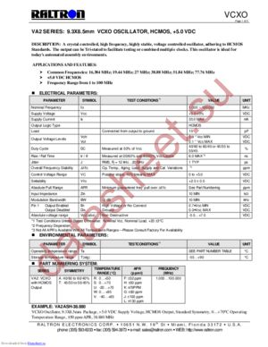 VCXO datasheet  