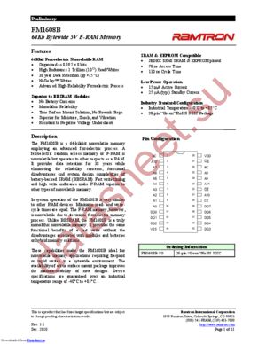 FM1808B datasheet  