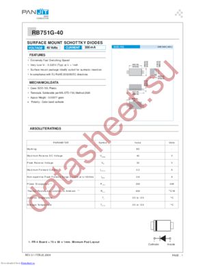 RB751G-40_09 datasheet  