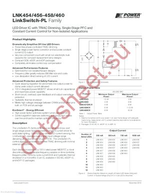 LNK454DG datasheet  