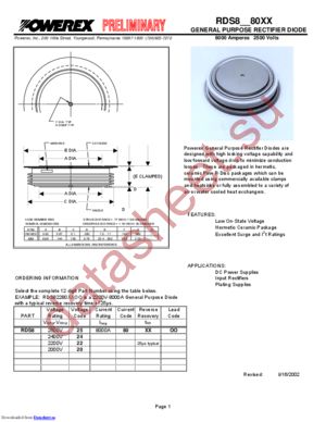 RDS82580XX datasheet  