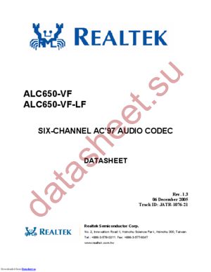 ALC650-VF datasheet  