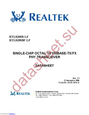 RTL8208B-LF datasheet  