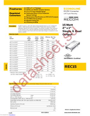 REC15-2405D/H3 datasheet  