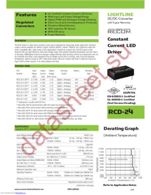 RCD-24-0.35/W/X2 datasheet  