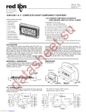 SCUB2-000/A datasheet  