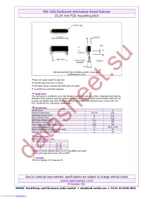 MS-106-3 datasheet  