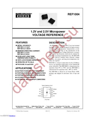 REF1004C-1.2/2K5E4 datasheet  