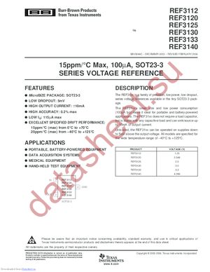 REF3112AIDBZRG4 datasheet  