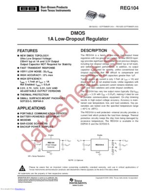 REG104GA-3/2K5 datasheet  