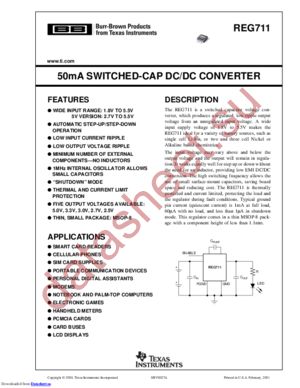 REG711EA27250G4 datasheet  